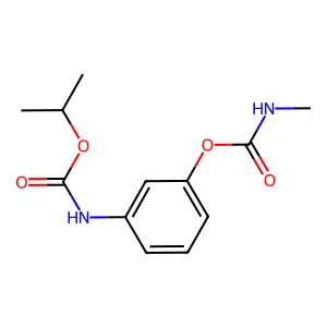 [3-(propan-2-yloxycarbonylamino)phenyl] N-methylcarbamate structure
