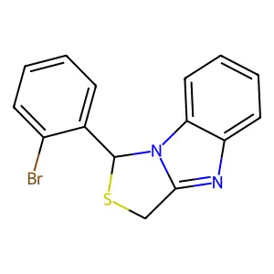 1-(2-bromophenyl)-1,3-dihydro-[1,3]thiazolo[3,4-a]benzimidazole structure