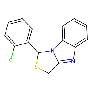 1-(2-chlorophenyl)-1,3-dihydro-[1,3]thiazolo[3,4-a]benzimidazole structure