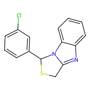 1-(3-chlorophenyl)-1,3-dihydro-[1,3]thiazolo[3,4-a]benzimidazole structure