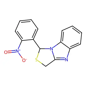 1-(2-nitrophenyl)-1,3-dihydro-[1,3]thiazolo[3,4-a]benzimidazole structure