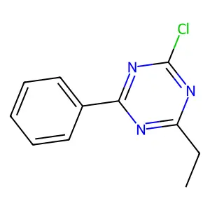 2-chloro-4-ethyl-6-phenyl-1,3,5-triazine structure