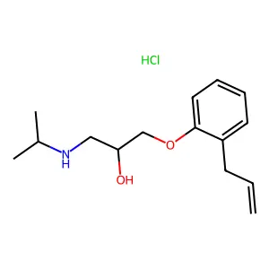 Alprenolol hydrochloride structure