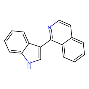 1-(1H-indol-3-yl)isoquinoline structure