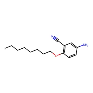 BENZONITRILE, 5-AMINO-2-(OCTYLOXY)- structure