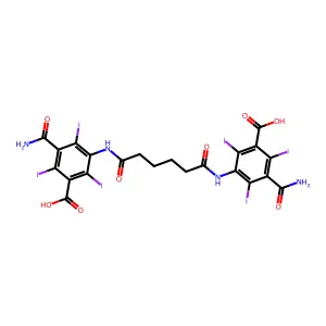 Compound C22H16I6N4O8 structure