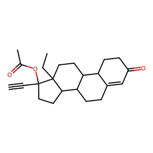 Levonorgestrel acetate structure