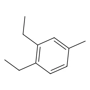1,2-diethyl-4-methylbenzene structure