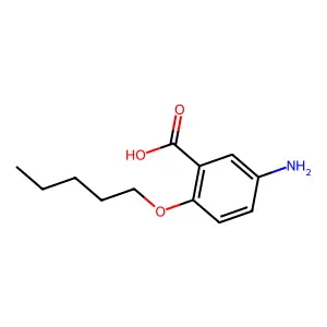 BENZOIC ACID, 5-AMINO-2-(PENTYLOXY)- structure