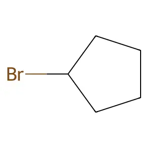 Bromocyclopentane structure