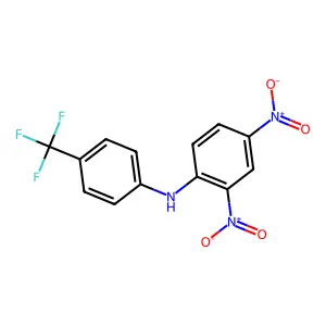 2,4-DINITRO-4'-(TRIFLUOROMETHYL)DIPHENYLAMINE structure