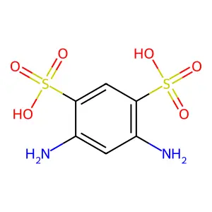 4,6-diaminobenzene-1,3-disulfonic acid structure