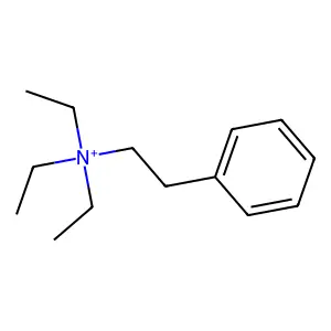 triethyl(2-phenylethyl)azanium structure