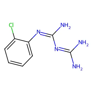 2-(2-chlorophenyl)-1-(diaminomethylidene)guanidine structure
