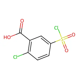 2-chloro-5-chlorosulfonylbenzoic acid structure