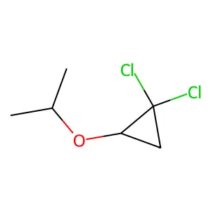 1,1-dichloro-2-propan-2-yloxycyclopropane structure