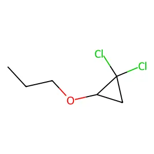 1,1-Dichloro-2-propoxycyclopropane structure