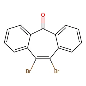 10,11-DIBROMO-5H-DIBENZO(A,D)CYCLOHEPTEN-5-ONE structure
