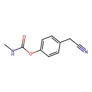 4-(Cyanomethyl)phenyl methylcarbamate structure