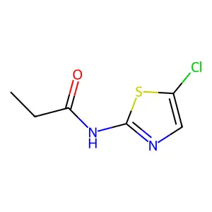 N-(5-chloro-1,3-thiazol-2-yl)propanamide structure