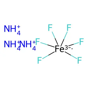 Ammonium hexafluoroferrate(III) structure