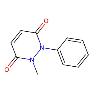 1,2-DIHYDRO-1-METHYL-2-PHENYL-3,6-PYRIDAZINEDIONE structure