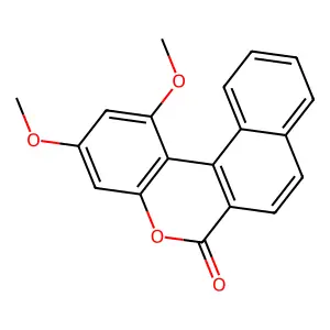 1,3-dimethoxynaphtho[2,1-c]chromen-6-one structure