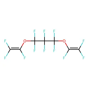1,1,2,2,3,3-hexafluoro-1,3-bis(1,2,2-trifluoroethenoxy)propane structure