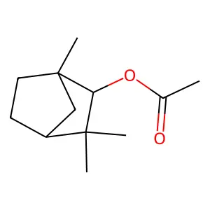 1,3,3-Trimethyl-2-norbornanyl acetate structure