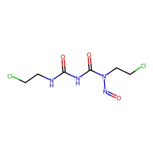 1-(2-chloroethyl)-3-(2-chloroethylcarbamoyl)-1-nitrosourea structure