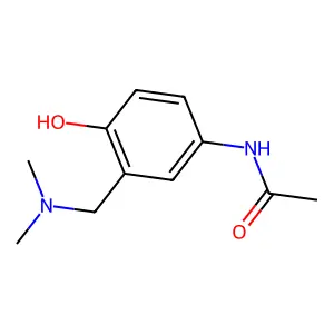 N-[3-[(dimethylamino)methyl]-4-hydroxyphenyl]acetamide structure