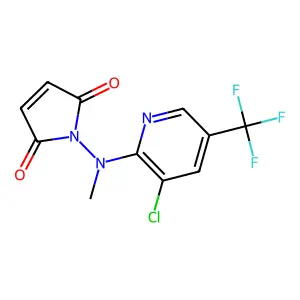 1-[[3-chloro-5-(trifluoromethyl)-2-pyridinyl]-methylamino]pyrrole-2,5-dione structure