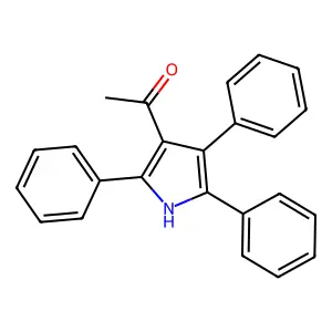 1-(2,4,5-triphenyl-1h-pyrrol-3-yl)ethanone structure