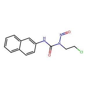 1-(2-chloroethyl)-3-naphthalen-2-yl-1-nitrosourea structure