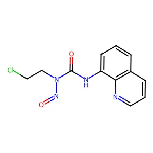 1-(2-chloroethyl)-1-nitroso-3-quinolin-8-ylurea structure