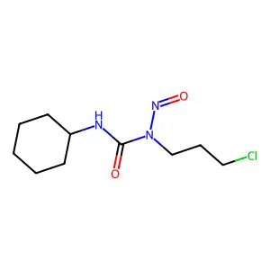 1-(3-chloropropyl)-3-cyclohexyl-1-nitrosourea structure