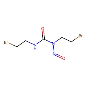 1,3-bis(2-bromoethyl)-1-nitrosourea structure