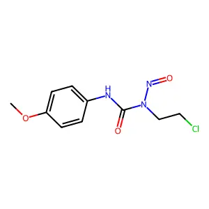 1-(2-chloroethyl)-3-(4-methoxyphenyl)-1-nitrosourea structure