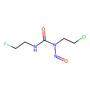 1-(2-chloroethyl)-3-(2-fluoroethyl)-1-nitrosourea structure