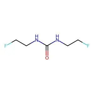 1,3-bis(2-fluoroethyl)urea structure