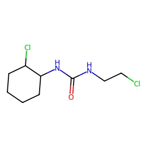 1-[(1R,2R)-2-chlorocyclohexyl]-3-(2-chloroethyl)urea structure