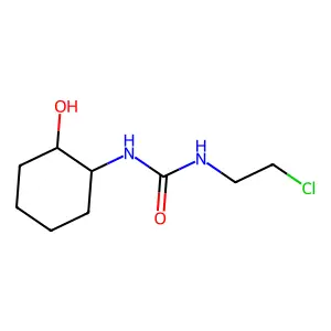 1-(2-chloroethyl)-3-[(1R,2S)-2-hydroxycyclohexyl]urea structure