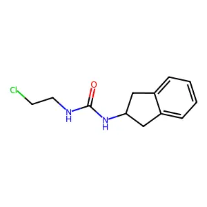1-(2-chloroethyl)-3-(2,3-dihydro-1H-inden-2-yl)urea structure