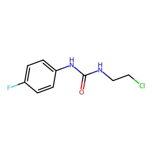 1-(2-chloroethyl)-3-(4-fluorophenyl)urea structure