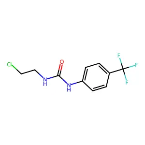 1-(2-chloroethyl)-3-[4-(trifluoromethyl)phenyl]urea structure
