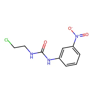 1-(2-chloroethyl)-3-(3-nitrophenyl)urea structure