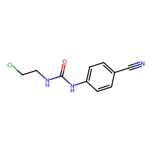 1-(2-chloroethyl)-3-(4-cyanophenyl)urea structure