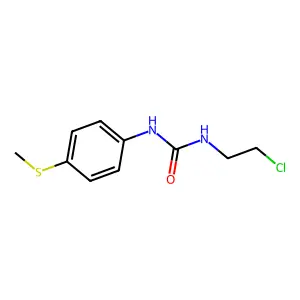 1-(2-chloroethyl)-3-(4-methylsulfanylphenyl)urea structure