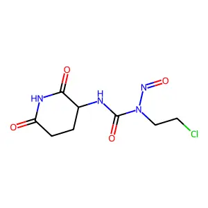1-(2-Chloroethyl)-3-(2,6-dioxo-3-piperidyl)-1-nitrosourea structure