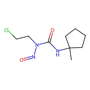 1-(2-Chloroethyl)-3-(1-methylcyclopentyl)-1-nitrosourea structure